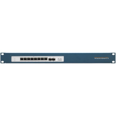 "Durable 1U Rackmount IT Mounting Bracket - Black | RM-CI-T3 | Secure Your Network Equipment"